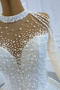 Robe de mariée Lacet Formelle Automne Col ras du Cou Longueur ras du Sol - Page 11