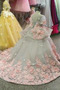 Robe Cortège Fille Longue Chaussez Col ras du Cou Printemps Formelle Manche de T-shirt - Page 3