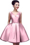 Robe de Cocktail Soie Epurée Lacez vers le haut Longueur Genou Été A-ligne - Page 7