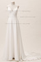 Robe de mariée Simple Sans Manches Rivage Au Drapée Chiffon Bretelles Spaghetti - Page 4