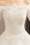 Robe de mariée Médium A-ligne Manche de T-shirt Appliques Tissu Dentelle - Page 5