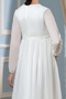 Robe de mariée Simple Printemps Perles À la masse Chiffon Manche de T-shirt - Page 5