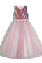 Robe Cortège Fille Tulle Manquant Zip A-ligne Sans Manches Étoilé - Page 10