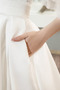Robe de mariée Sans Manches A-ligne Satin Printemps Naturel taille - Page 4