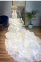 Robe de mariée Sirène Printemps Organza Manquant Sans Manches Au Drapée - Page 2