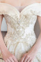 Robe de mariée Formelle A-ligne Chapelle Lacet Sablier Satin - Page 5