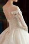 Robe de mariée Perle Épaule Dégagée Norme Naturel taille Lacet Salle - Page 4