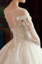 Robe de mariée Perle Épaule Dégagée Norme Naturel taille Lacet Salle - Page 4