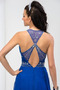 Robe de Bal Dos nu Col ras du Cou A-ligne Luxueux Corsage Avec Bijoux - Page 4