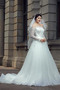 Robe de mariée Tulle Épaule Dégagée Formelle A-ligne Longue Milieu dos - Page 4