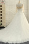 Robe de mariée Manche Longue Épaule Dégagée Corsage Avec Bijoux - Page 4