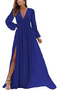 Robe de Soirée Thigh-High Slit Manquant A-ligne Longue Chaussez Mousseline de soie - Page 5