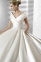 Robe de mariée Fourreau plissé Eglise Satin Avec voile Manche Courte - Page 3