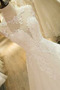 Robe de mariée Printemps Lacet Cérémonial Sans Manches Longueur ras du Sol - Page 5