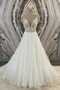 Robe de mariée Dos nu Automne a ligne Au Drapée Bretelles Spaghetti - Page 1