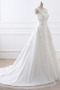 Robe de mariée Simple A-ligne Traîne Moyenne Eglise Couvert de Dentelle - Page 3