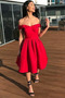 Robe de Cocktail Sans Manches Épaule Dégagée Sommaire A-ligne - Page 2