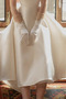 Robe de mariée Dos nu Été Sans Manches a ligne Longueur Mollet Simple - Page 4