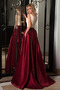 Robe de Bal A-ligne Fourreau Avec Bijoux Médium Zip Au Drapée - Page 2