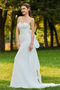 Robe de mariée Fourreau Gaze Traîne Moyenne Col en Cœur Petites Tailles - Page 1