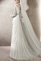 Robe de mariée Corsage plissé Train de petit Col en V Vintage - Page 2