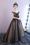 Robe Cortège Fille Tulle Naturel taille Automne Dentelle Manche Courte - Page 1