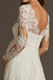 Robe de mariée Nœud à Boucles Rivage Manche Aérienne taille haut Col Bateau - Page 4