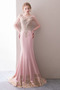 Robe de Soirée Manquant Couvert de Dentelle Formelle Zip Soie - Page 5