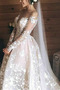 Robe de mariée Tulle De plein air Appliques Épaule Dégagée A-ligne - Page 4