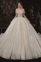 Robe de mariée Lacet A-ligne Mancheron Longue Naturel taille Fourreau Avec Bijoux - Page 1