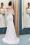 Robe de mariée Dentelle Longue Tissu Dentelle Naturel taille Haute Couvert - Page 1