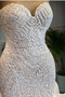 Robe de mariée Sirène Printemps Organza Manquant Sans Manches Au Drapée - Page 3