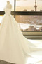 Robe de mariée Lacet Satin Printemps A-ligne Col en V Col en V Foncé - Page 3