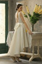 Robe de mariée Asymétrique Satin Manquant Col Carré Nœud à Boucles - Page 2