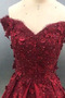 Robe de Cocktail Longueur Genou Épaule Dégagée A-ligne Manche Courte - Page 5
