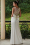 Robe de mariée Satin Mince Fourreau plissé Naturel taille Rivage - Page 5