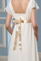 Robe de mariée Empire Chiffon Elégant Col Carré Orné de Rosette - Page 5