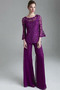 Robe de mère pantalon de costume 1/2 Manche Automne Col ras du Cou - Page 1