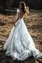 Robe de mariée Dos nu Sans Manches De plein air Naturel taille Fleurs - Page 2