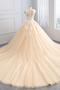 Robe de mariée Simple Fermeture éclair Tulle A-ligne Chapelle Naturel taille - Page 2