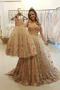Robe de Soirée Formelle Sans Manches Zip A-ligne Col en V Tulle - Page 1