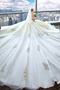 Robe de mariée Hiver aligne Broderie Formelle Épaule Dégagée Salle - Page 3