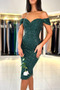 Robe de Cocktail Manche Courte Naturel taille Exquisite Zip Longueur Genou - Page 8