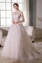 Robe de mariée Cérémonial A-ligne Glissière Manquant Naturel taille - Page 1