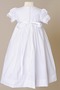 Robe de baptême Manche de Ballon Orné de Nœud à Boucle Soie Princesse - Page 5