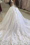 Robe de mariée Dentelle a ligne Traîne Courte Gaze Col en V Salle - Page 2