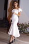Robe de Soirée Automne Mince Glissière Asymétrique Sans Manches Orné de Nœud à Boucle - Page 1