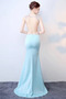 Robe de Bal Perle Col en V Sans Manches Mince Dos nu Elégant - Page 2