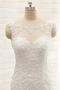 Robe de mariée Tulle Plus la taille Sirène Col Bateau Zip Sans Manches - Page 4