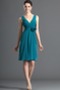 Robe Demoiselle d'Honneur Sans Manches Turquoise Simple Rivage - Page 5